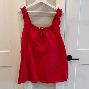 Elegant Red Camisole Dress